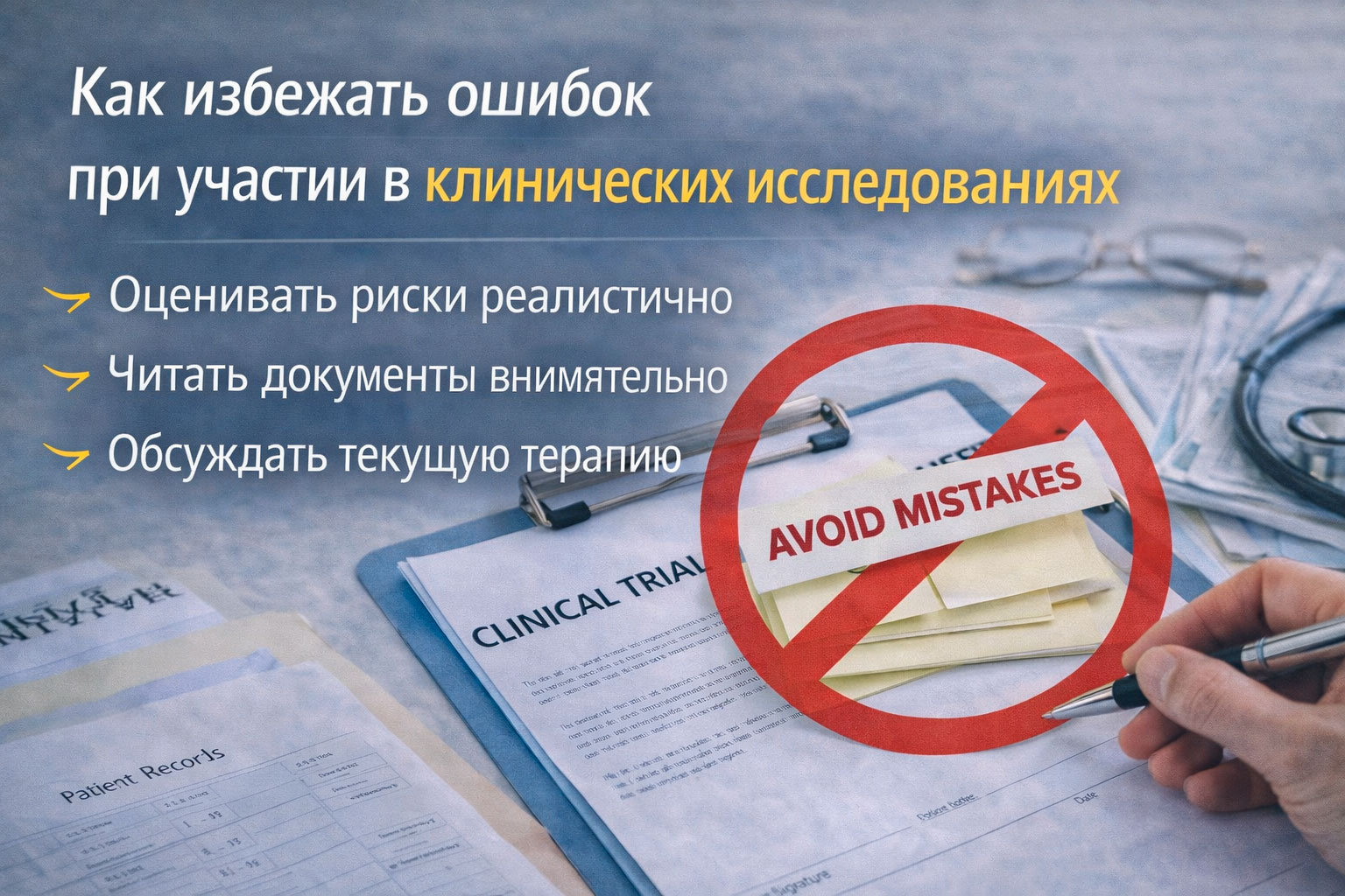 как пациенту избежать ошибок