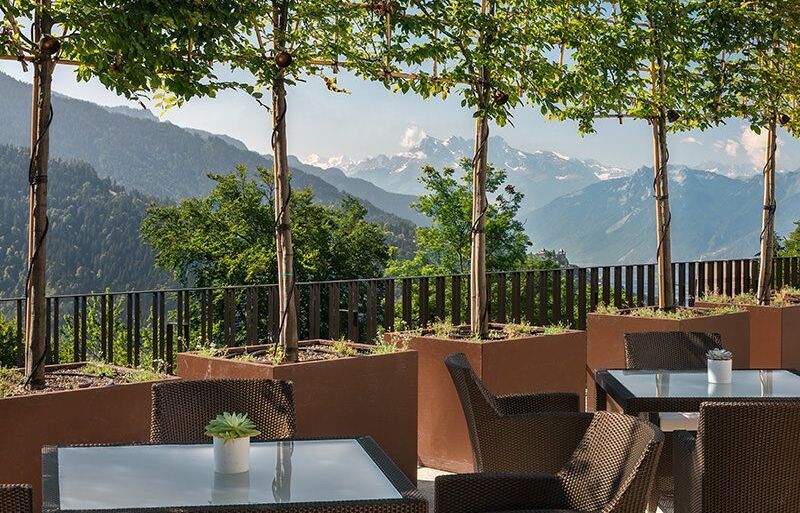 lesalpes terrace view pair